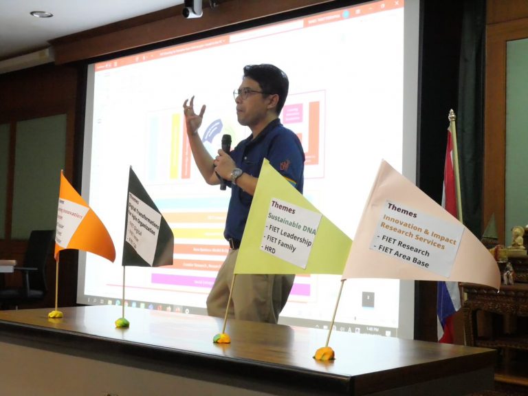 คณะครุศาสตร์อุตสาหกรรมฯ มจธ. จัดโครงการพัฒนาความเป็นผู้นำสู่การเป็นนักบริหารคณะ (FIET Leadership)