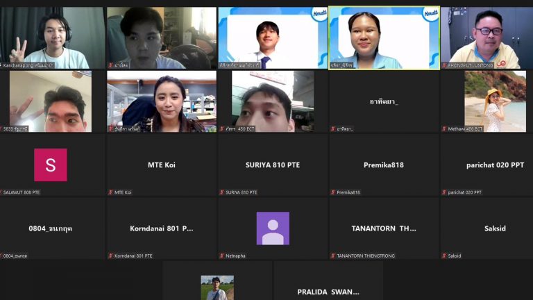 สโมสรนักศึกษา คณะครุศาสตร์อุตสาหกรรมและเทคโนโลยี มจธ. จัดโครงการพัฒนาศักยภาพนักศึกษาตามคุณลักษณะบัณฑิตที่พึงประสงค์ ประจำปีการศึกษา 2565 (รูปแบบออนไลน์) กิจกรรมที่ 4 หัวข้อ  “เส้นทางสู่การเป็นผู้ประกอบการ”