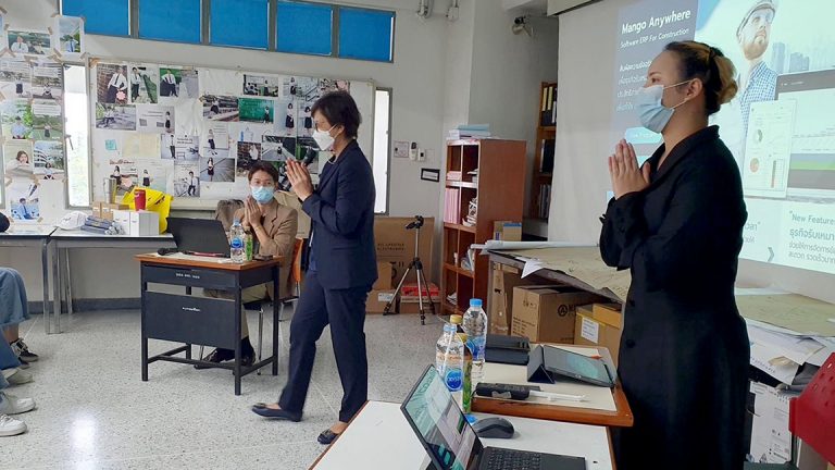สาขาวิชาครุศาสตร์โยธา คณะครุศาสตร์อุตสาหกรรมและเทคโนโลยี มจธ. จัดกิจกรรมให้ความรู้เกี่ยวกับโปรแกรมบริหารจัดการบริษัทรับเหมาก่อสร้างแบบครบวงจร “Mango Anywhere”