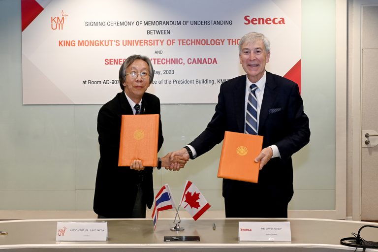 The Memorandum of Understanding Signing Ceremony between KMUTT and Seneca