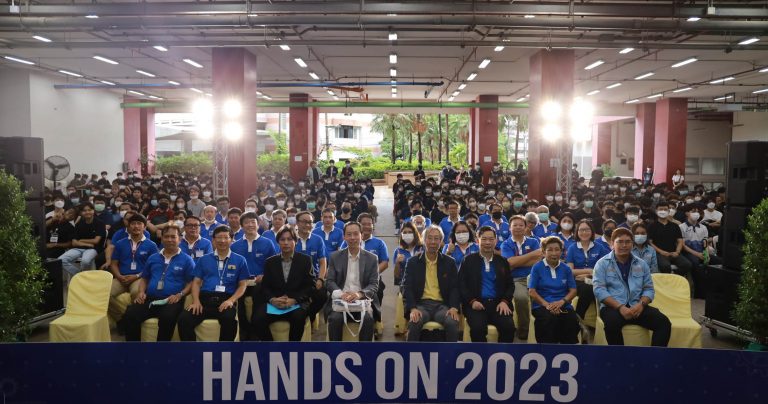 คณะวิศวกรรมศาสตร์ มจธ. จัดพิธีเปิดกิจกรรม Hands On 2023 ส่งเสริมศักยภาพด้านทักษะปฏิบัติแบบมืออาชีพแก่นักศึกษาควบคู่ไปกับความรู้ด้านวิชาการ
