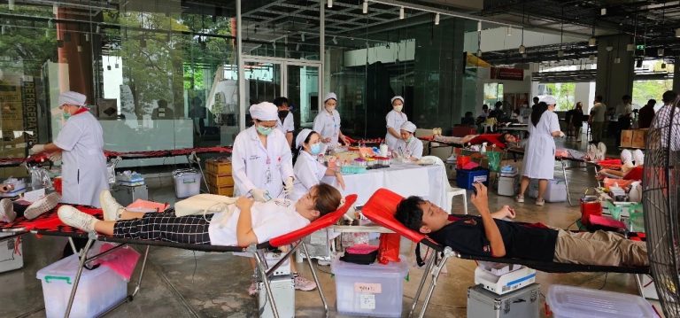 มจธ. ร่วมกับสภากาชาด จัดโครงการ มจธ. ร่วมใจบริจาคโลหิต ให้โลหิต ให้ชีวิต ให้โอกาส ต่อเพื่อนมนุษย์ ครั้งที่ 2/2566