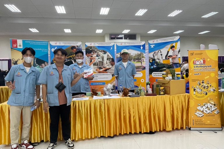 สาขาวิชาเทคโนโลยีการพิมพ์และบรรจุภัณฑ์ คณะครุศาสตร์อุตสาหกรรมและเทคโนโลยี มจธ. เข้าร่วมจัดงานออกบูธกิจกรรม “ส.ว.นิทรรศ 65”