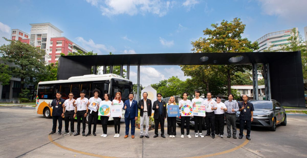 KMUTT launches Electric Vehicle shuttle service  for serve students and personnel between study areas and campus to reduce carbon footprint and mitigate climate change.