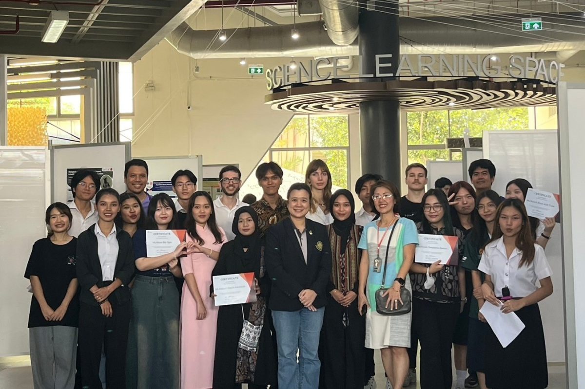 คณะวิทยาศาสตร์จัดพิธีปิดโครงการ FSci International Internship 2024