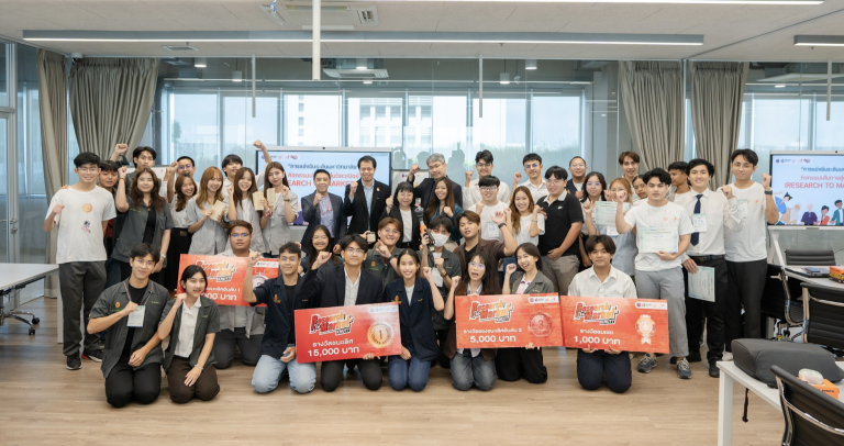 อุทยานวิทยาศาสตร์ มจธ. เปิดเวที Pitching เฟ้นหาทีมนักศึกษาตัวแทนมหาวิทยาลัย ผ่านการประกวดแผนธุรกิจจากงานวิจัย ในโครงการเส้นทางสู่นวัตวณิชย์ (Research to Market: R2M) ครั้งที่ 12