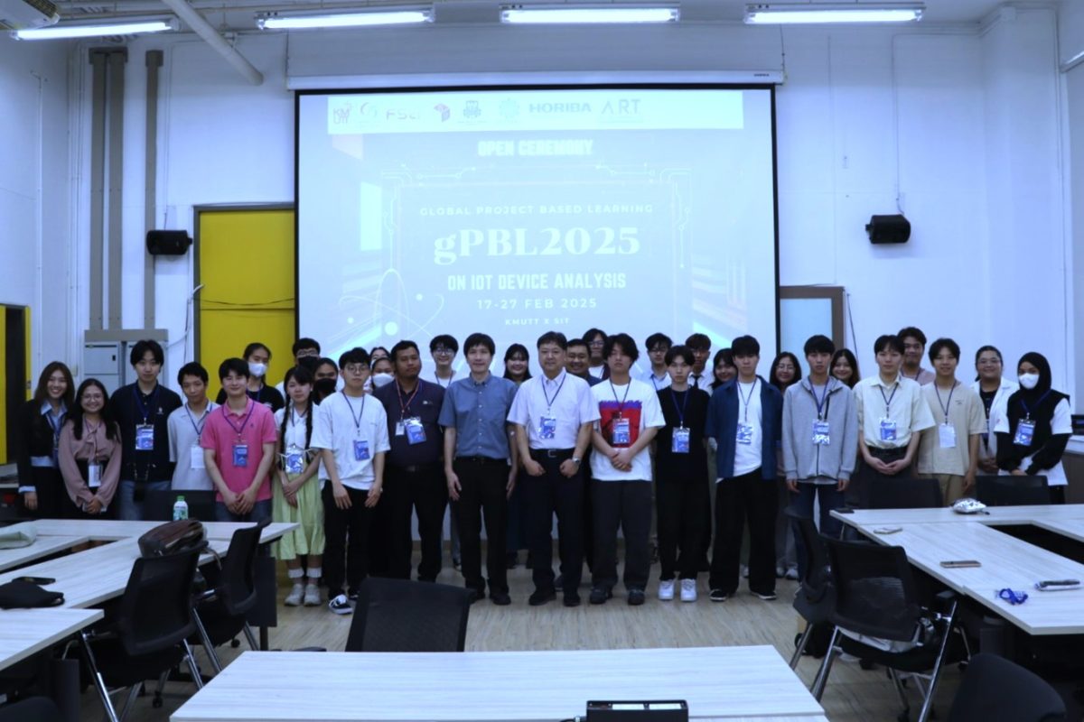 KMUTT collaborates with SHIBAURA INSTITUTE to held the GPBL program, fostering IoT technology development and English language skills.