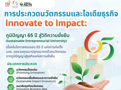 Innovation and Business Idea Competition”Innovate to Impact: 65 Years of Wisdom Towards Sustainability”