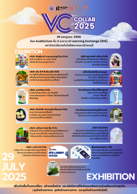 ขอเชิญนักศึกษา บุคลากร และผู้ที่สนใจ ร่วมงาน “VC Collab 2025” 