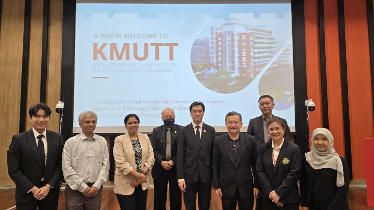 Delegation from the Royal Thai Consulate-General in Chennai and Indian Institute of Technology Madras Pays Official Visit to KMUTT