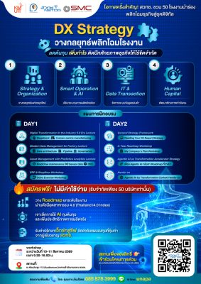 DX Strategy วางกลยุทธ์พลิกโฉมโรงงานหลักสูตรสำหรับผู้ประกอบการ