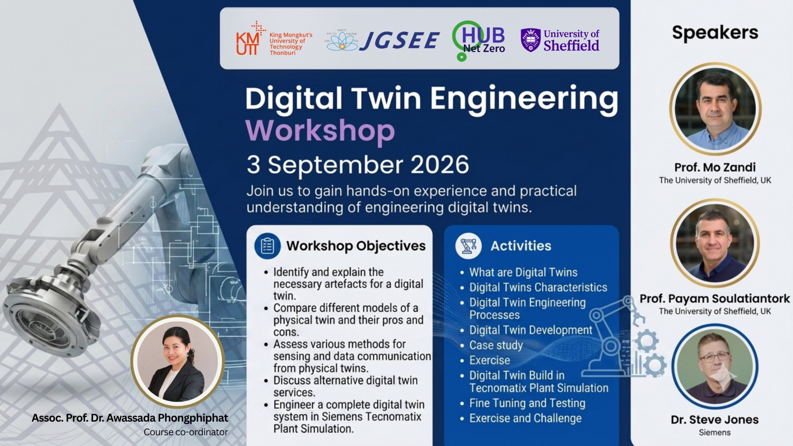 Digital Twin Engineering Workshop — Specially for KMUTT