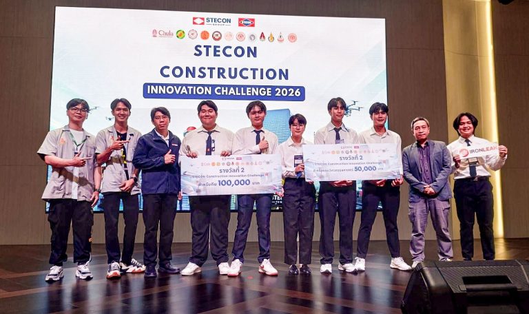 นศ.เมคคาทรอนิกส์ มจธ. คว้าตำแหน่งรองชนะเลิศอันดับ 1 เวที STECON Innovation 2026 ด้วยผลงานระบบตรวจจับความเสียหายลวดสลิงเครน