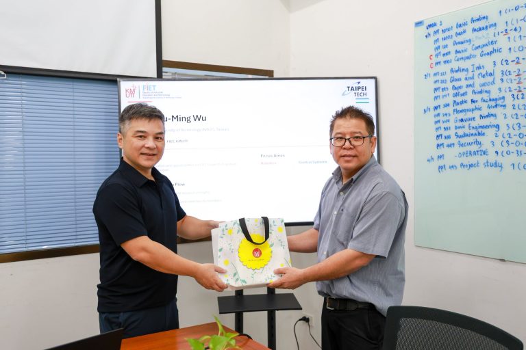 FIET ต้อนรับ Prof. Hsiu-Ming Wu จาก NTUT เสริมความร่วมมือวิจัยและโอกาสศึกษาต่อระดับบัณฑิตศึกษา